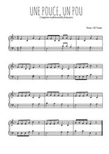 Téléchargez l'arrangement pour piano de la partition de Traditionnel-Une-puce-un-pou en PDF